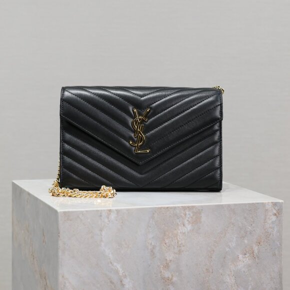 ysl monogram ladies shoulder bag - Picture 1 of 9
